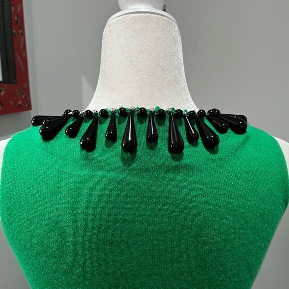 NEW Vintage Milly of New York Cashmere Jewel Scoop Neck Sleeveless Sweater NWOT - Picture 10 of 16